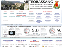 Tablet Screenshot of meteobassano.it